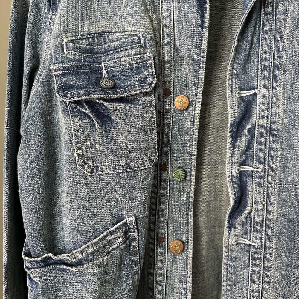 Sundance Jean Button Down Jacket Medium - image 2